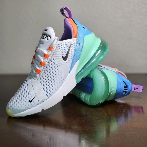 nike air max 270 men's blue and orange